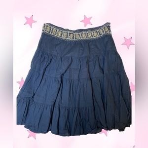 Derek Heart Beaded Detail Midi Skirt